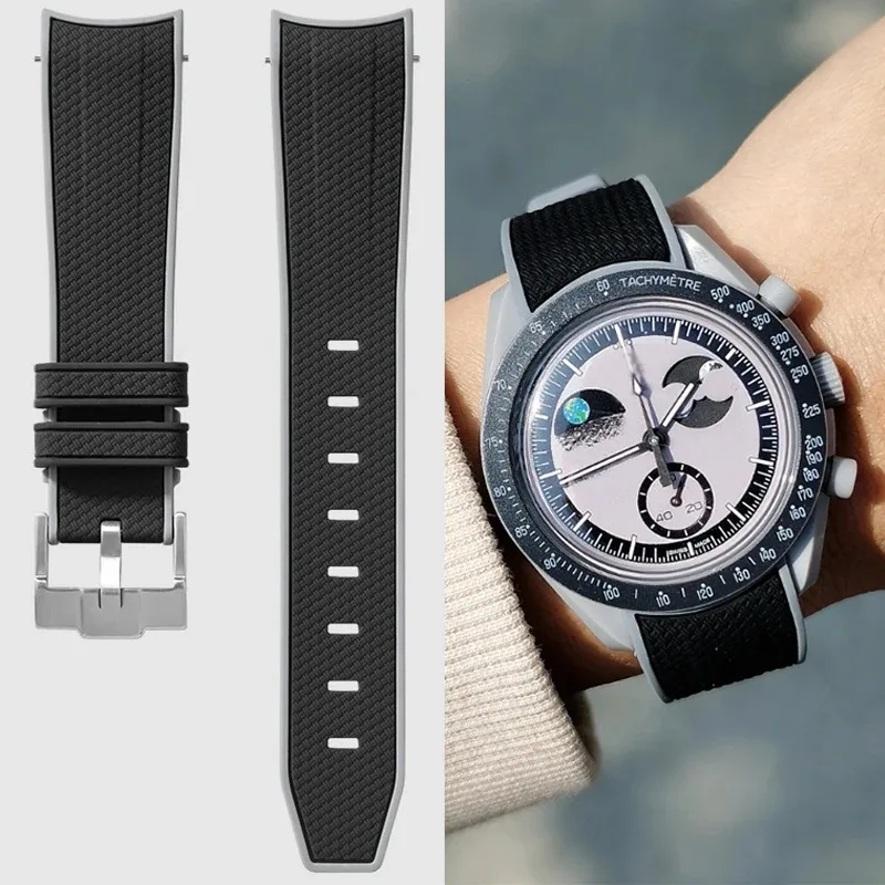 Omega Watch Speedmaster - สายนาฬิกาซิลิโคนแบบปลดเร็ว ขนาด 20 มม. สำหรับนาฬิกา Omega