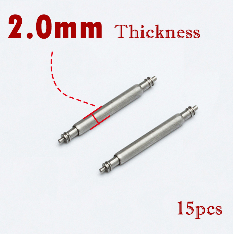 Spring Bar Tool Set - 15 ชิ้นนาฬิกา Pin 2.0 มิลลิเมตรเส้นผ่านศูนย์กลางสปริงบาร์นาฬิกา Part