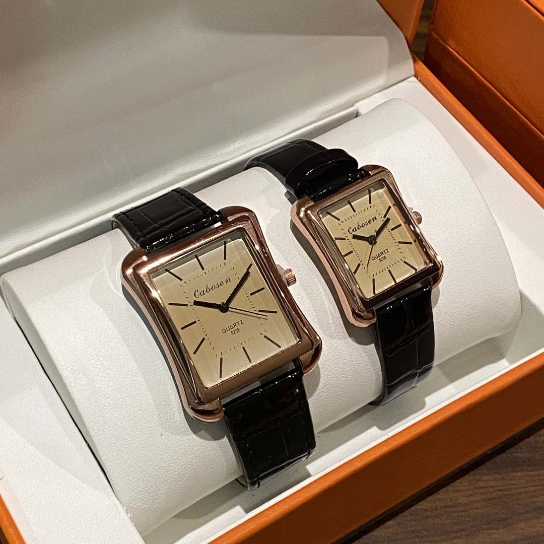 Leather Watch Band Men - คู่นาฬิกาควอตซ์ธุรกิจผู้หญิงผู้ชาย Analog นาฬิกาข้อมือหนัง Band นาฬิกาสุภาพสตรี Relogio
