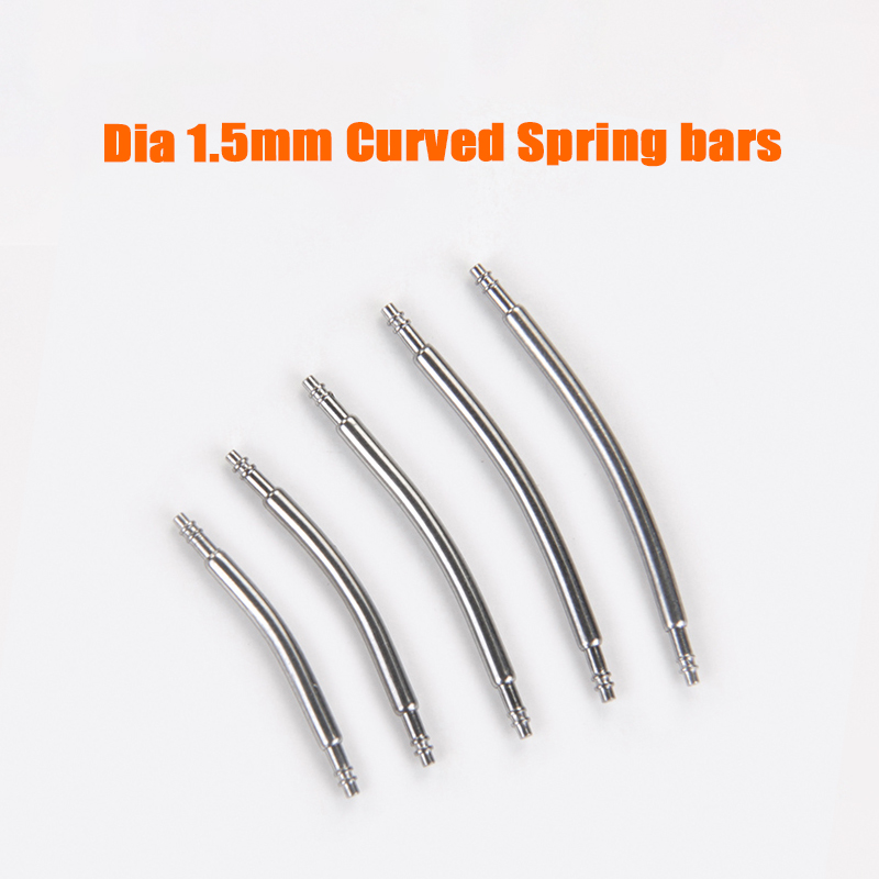 Curved Spring Bar - 1.5มม.สปริงบาร์โค้งนาฬิกาสายคล้องข้อมือ12/14/16/18/20/22/24/26/28มม.นาฬิกาสายคล้องคอนาฬิกาสปริงบาร์