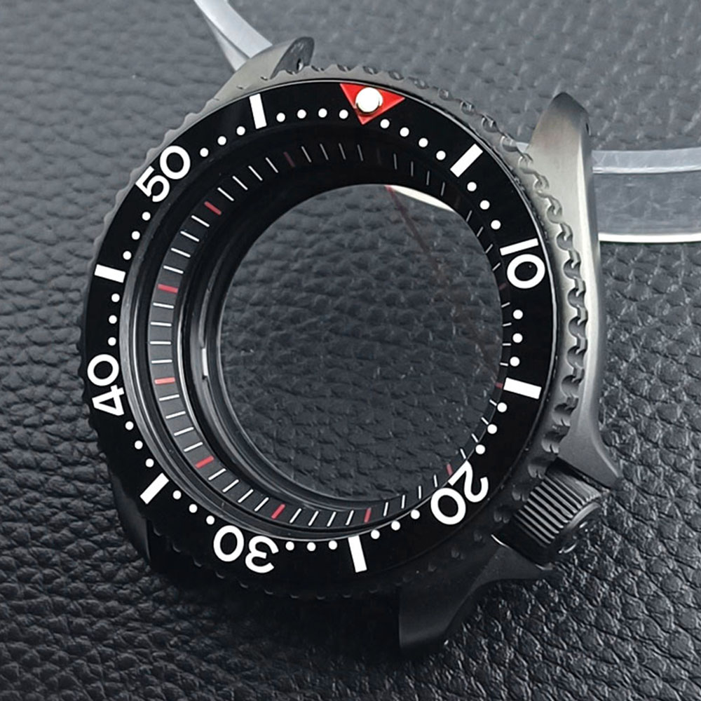 Seiko Watch 5 Sports - 42 มม.นาฬิกาผู้ชายเหล็กสีดํา FIT NH 35 NH36