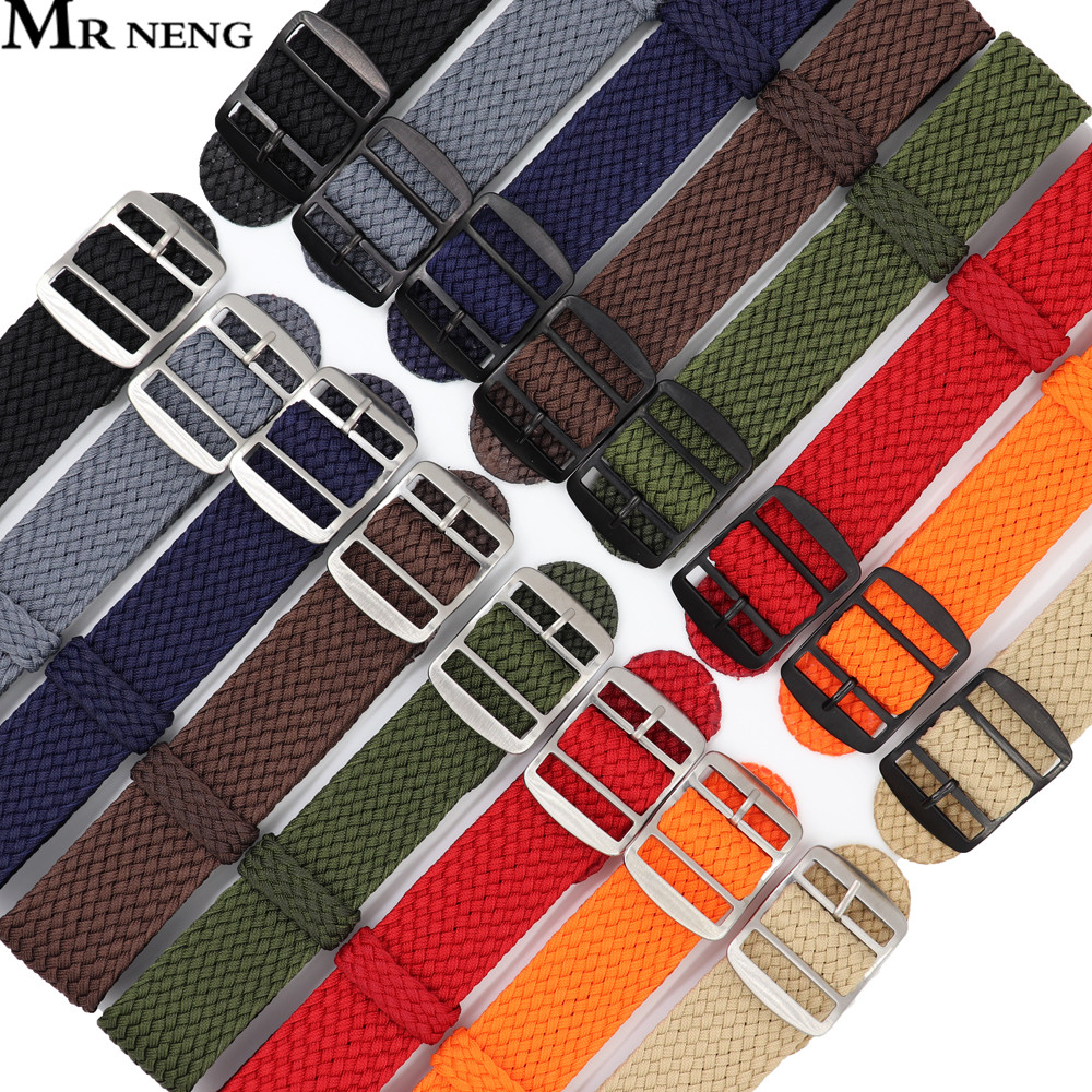 Perlon Strap Woven - สายนาฬิกา18 20 22มม.สำหรับ Perlon ไนลอน Vintage