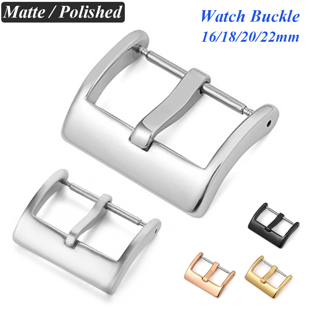 Silicone Watch Band 22Mm - นาฬิกาหัวเข็มขัด 16 มม.18 มม.20 มม.22 มม.นาฬิกาสแตนเลสอุปกรณ์เสริมหัวเข็มขัดสําหรับหนังสายนาฬิกาซิลิโคน