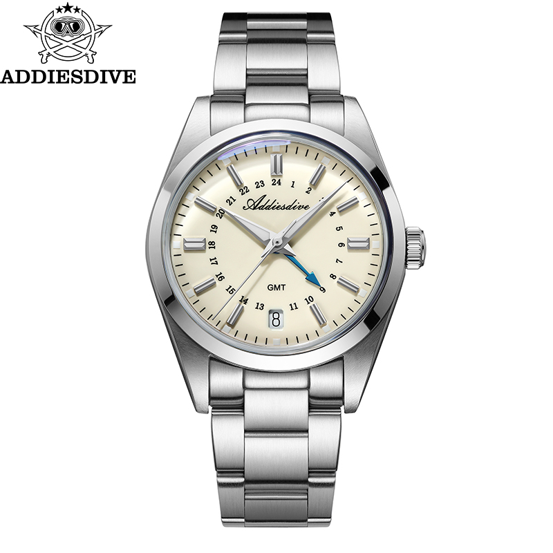 Stainless Bracelet Diver - ADDIESDIVE ร้อนยี่ห้อ 36 มม.GMT นาฬิกาสําหรับชาย 10Bar