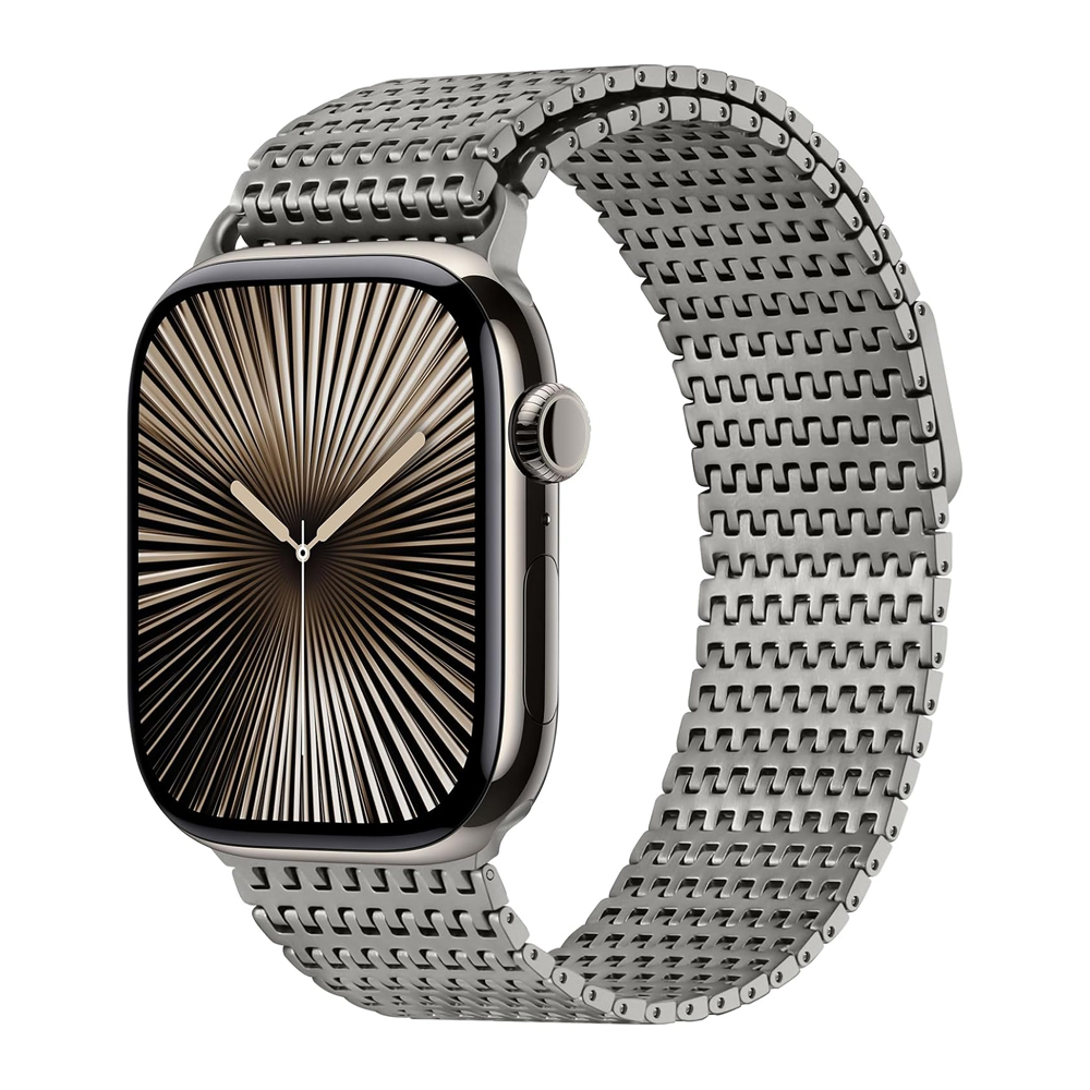 Milanese Loop Magnetic - ห่วงไทเทเนียมสําหรับ Apple Watch band 46 มม.49
