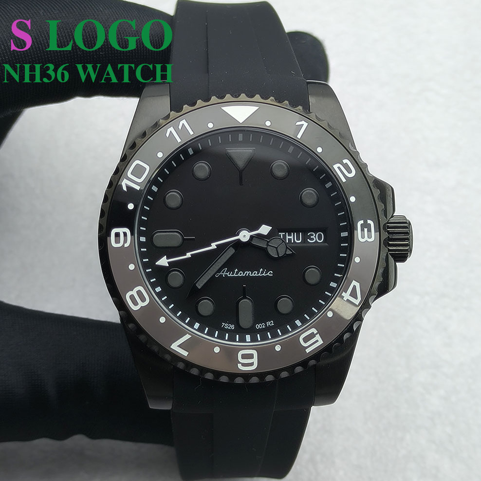 นาฬิกา 40 มม. NH36 สีดำ นาฬิกา - Stainless Bracelet Diver บทวิจารณ์และราคา