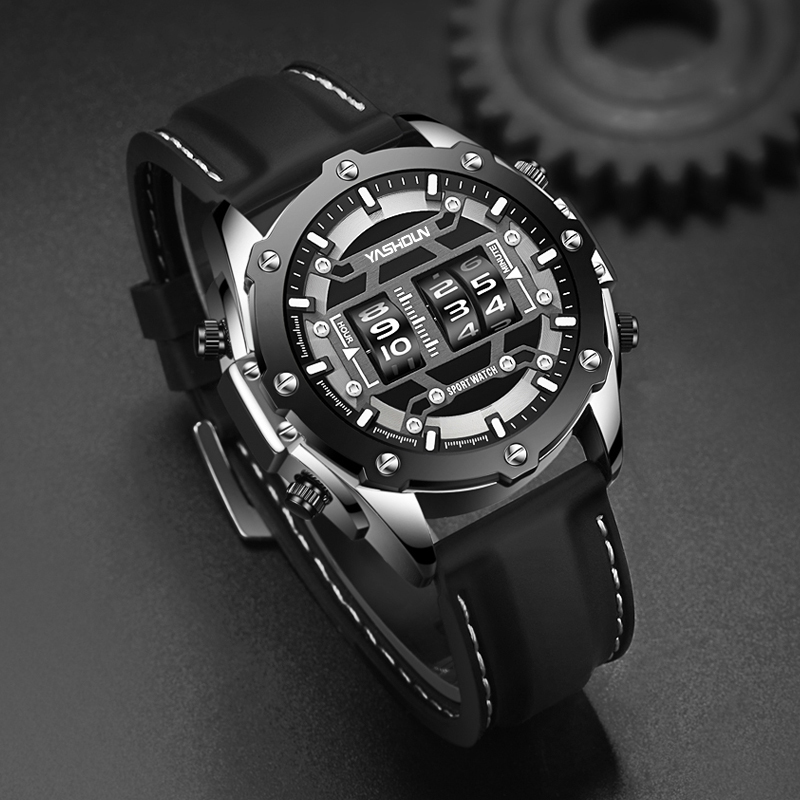 นาฬิกาสร้างสรรค์ นาฬิกาดิจิตอล - Leather Watch Band Men บทวิจารณ์และราคา