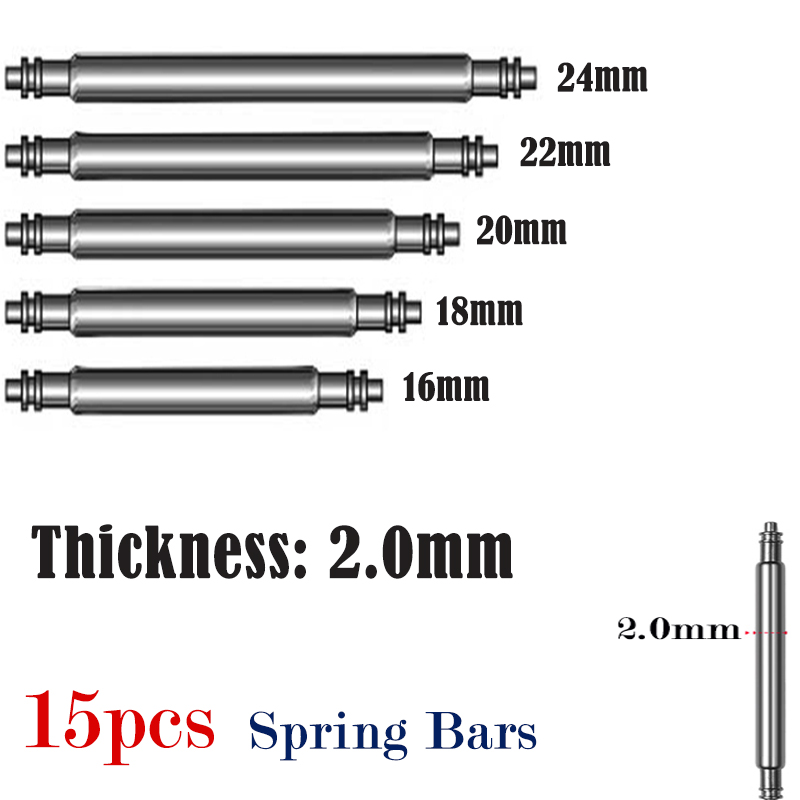 15 ชิ้นนาฬิกา Pin 2.0 มิลลิเมต - Spring Bar Tool Set บทวิจารณ์และราคา