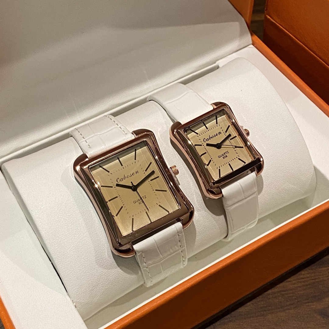 คู่นาฬิกาควอตซ์ธุรกิจผู้หญิงผู - Leather Watch Band Men บทวิจารณ์และราคา