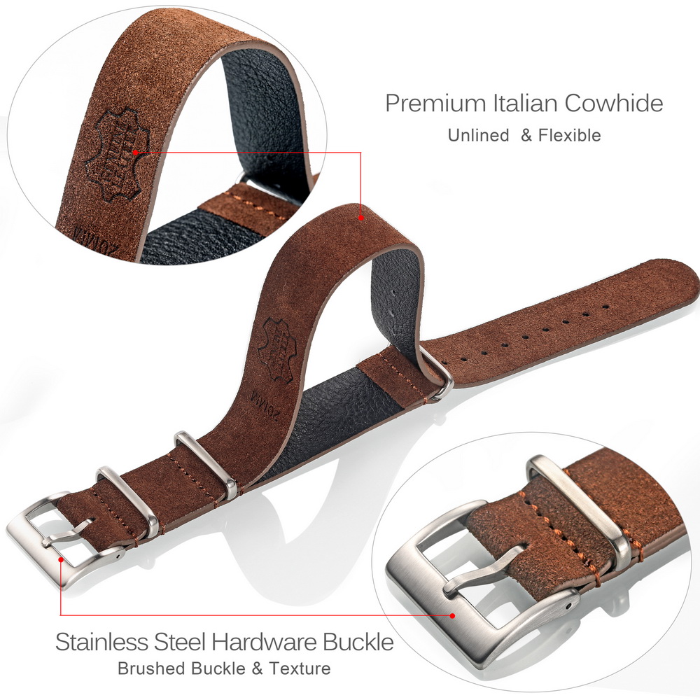 HEMSUT ของแท้นาฬิกาหนัง Band S - Tropic Strap Vintage บทวิจารณ์และราคา