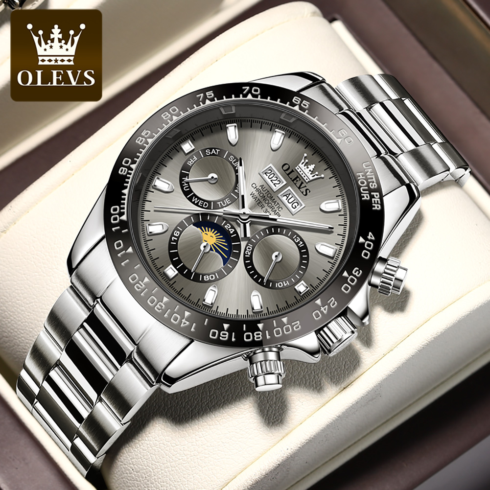 OLEVS 6654 Luxury Mens นาฬิกา  - Rolex Watch Daytona บทวิจารณ์และราคา