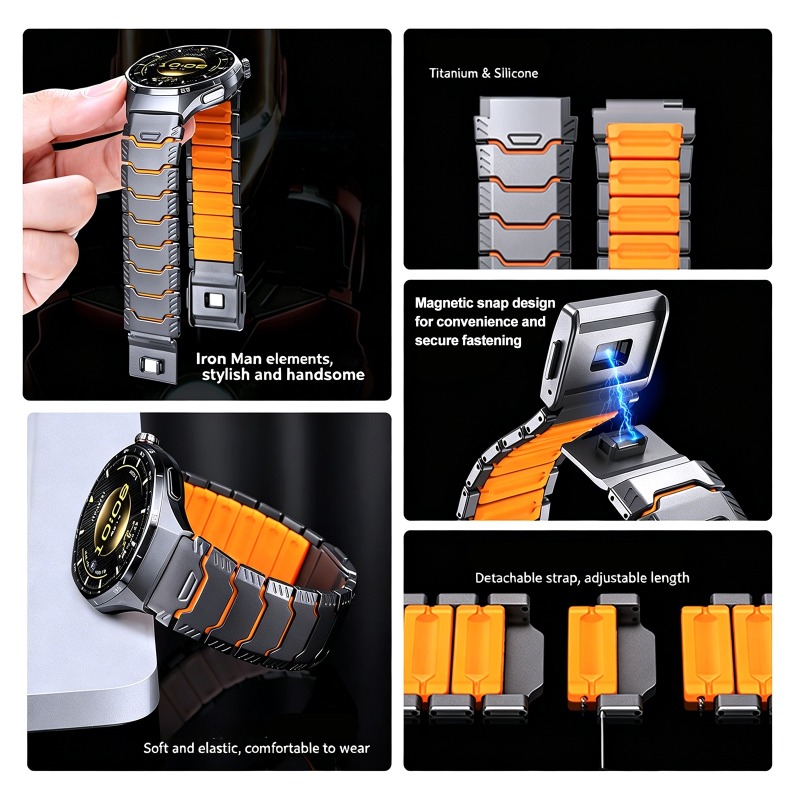 สายยางไทเทเนียมขนาด 22 มม. สำห - Silicone Watch Band 22Mm บทวิจารณ์และราคา