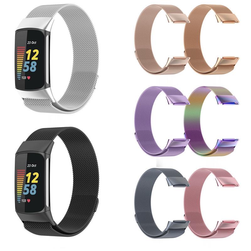 สายโลหะสำหรับ Fitbit Charge 5  - Milanese Loop Magnetic บทวิจารณ์และราคา
