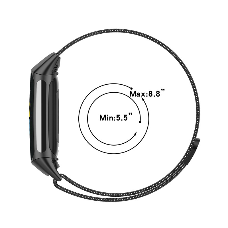สายโลหะสำหรับ Fitbit Charge 5  - Milanese Loop Magnetic บทวิจารณ์และราคา