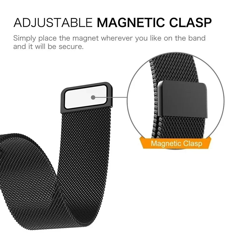 สายนาฬิกาแบบ Milanese Loop ขนา - Milanese Loop Magnetic บทวิจารณ์และราคา