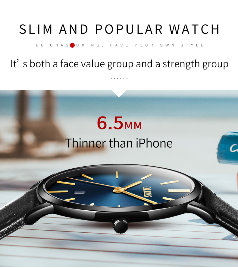 Original OLEVS นาฬิกาควอตซ์สํา - Leather Watch Band Men บทวิจารณ์และราคา
